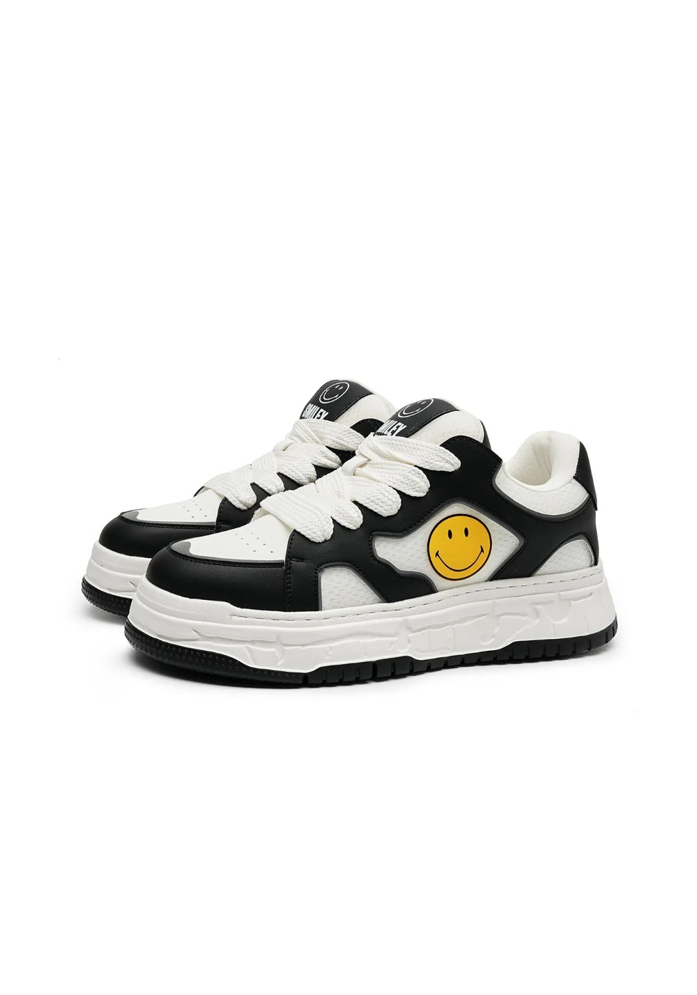 SMILEY丨Fabric-Leather-Mesh Breathable Sports Casual Shoes(Black) - PSYLOS 1, SMILEY丨Fabric-Leather-Mesh Breathable Sports Casual Shoes(Black), Skate Shoes, SMILEY•JAPAN, PSYLOS 1